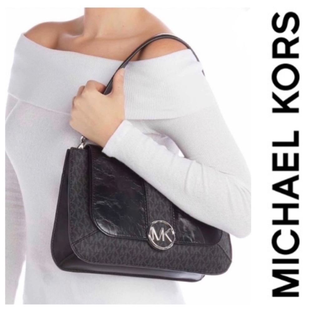 NWT MICHAEL KORS LILLIE MEDIUM FLAP SATCHEL BAG